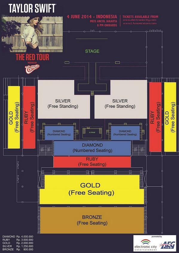 Konser di Jakarta, Taylor Swift akan Gunakan 2 Panggung Sekaligus!